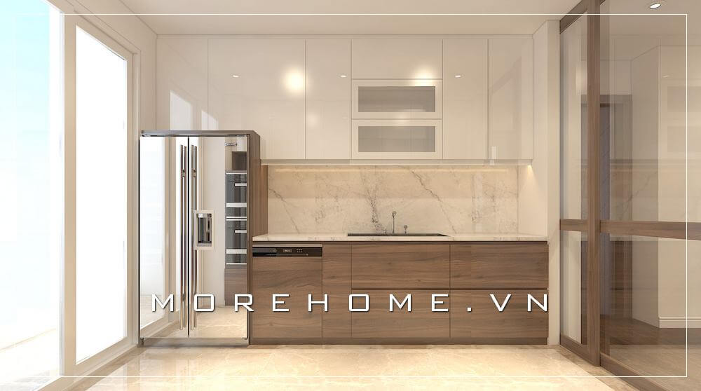Ấn tượng với những mẫu tủ bếp gỗ công nghiệp, tủ bếp acrylic hiện đại